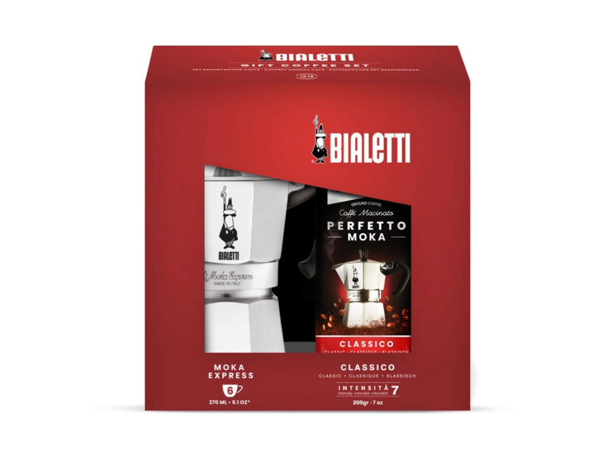 Bialetti - Gjafasett Mokkakanna (6 bolla) + Kaffi - Image 2