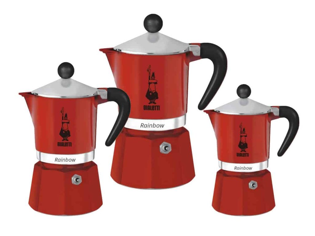 Bialetti - Rainbow Mokkakanna Rauð