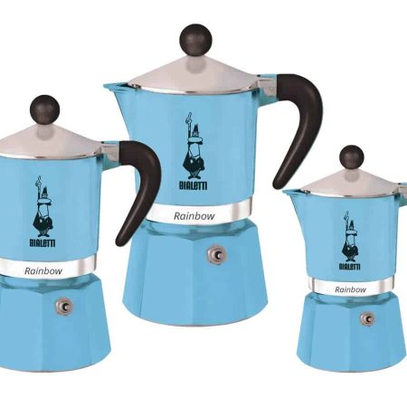 Bialetti - Rainbow Mokkakanna Ljósblá