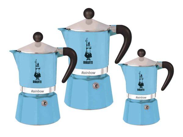 Bialetti – Rainbow Mokkakanna Ljósblá