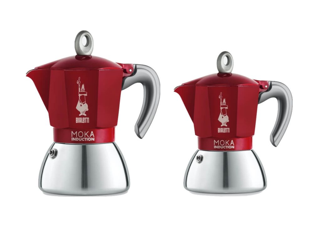 Bialetti - Moka Induction Kaffikanna Rauð