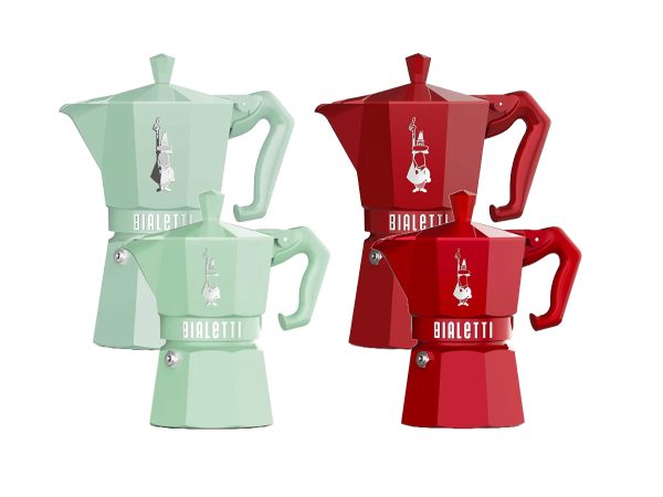 Bialetti – Mokkakanna Exclusive Græn eða Rauð