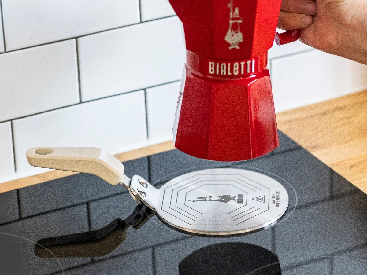 Bialetti - Millistykki Fyrir Spanhelluborð Lítið Cream - Image 3