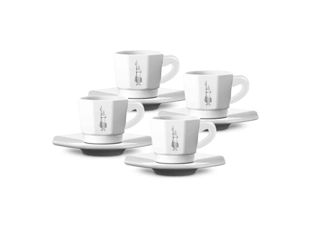 Bialetti - Perfetto Espresso Bollar 4stk White