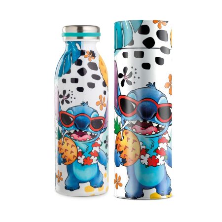 Stitch - Vatnsflaska 500ml White