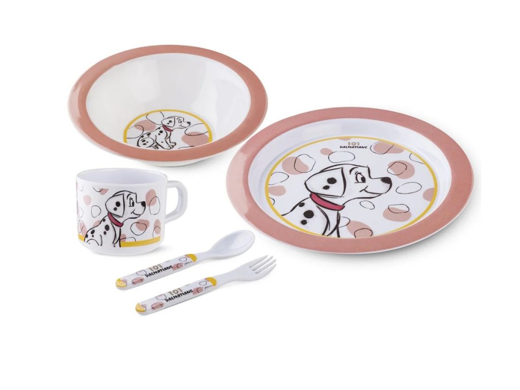 Disney - Dalmatíuhundarnir Matarsett Pink 5stk