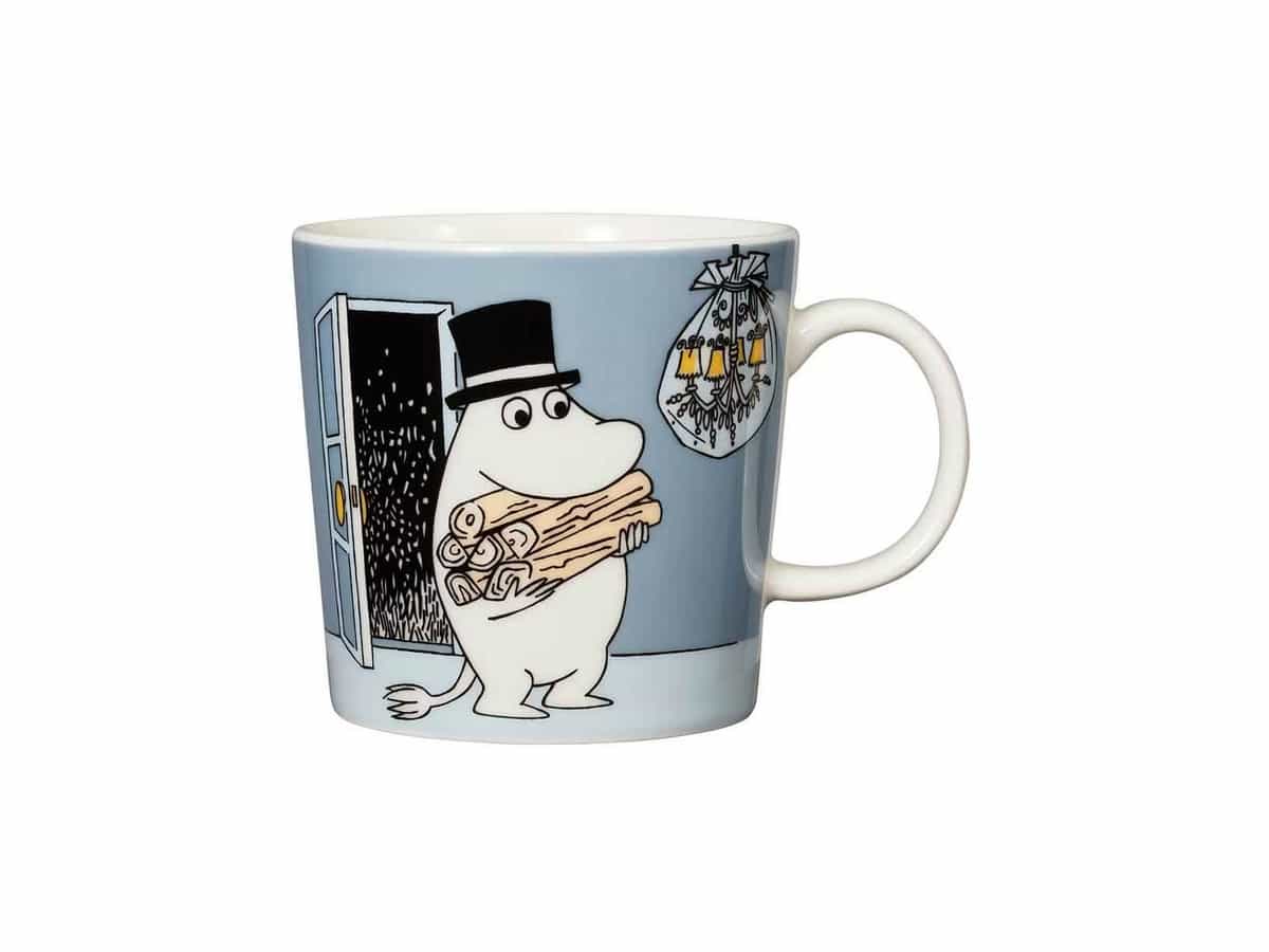 Nýji múmínbollinn með múmínpabba er kominn. Fallegur grár moomin bolli.