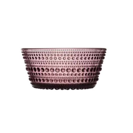 Fjólubleik skál frá Iittala.