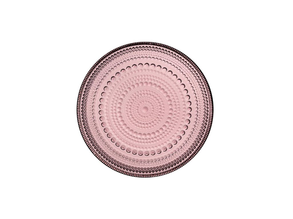 Fjólubleikur diskur úr Kastehelmi línunni frá Iittala.