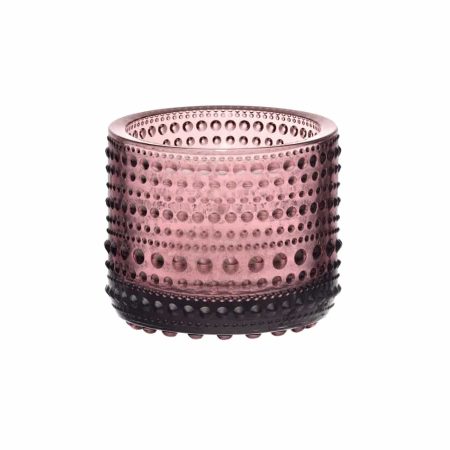 Fjólubleikur kertastjaki frá Iittala.