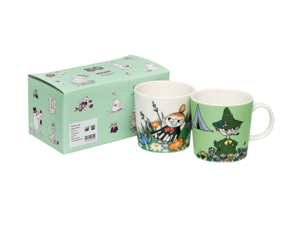 Moomin - Krús 80ára Little My & Snufkin 2 í pakka