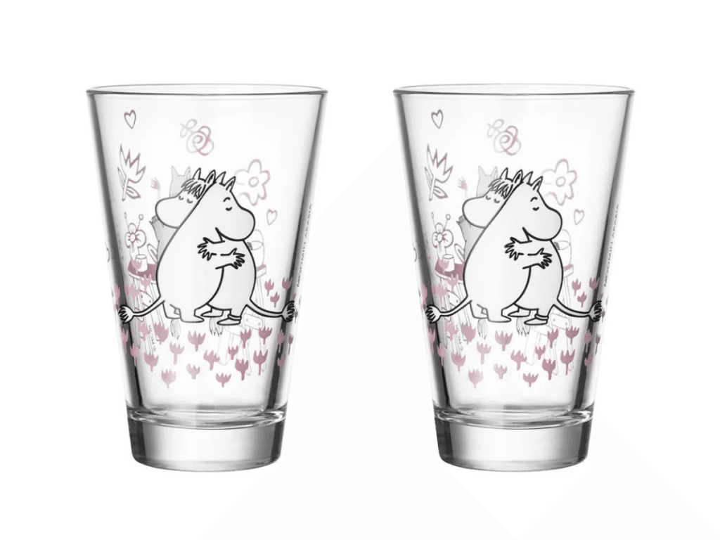 Moomin - Glös 30ára 2stk Love