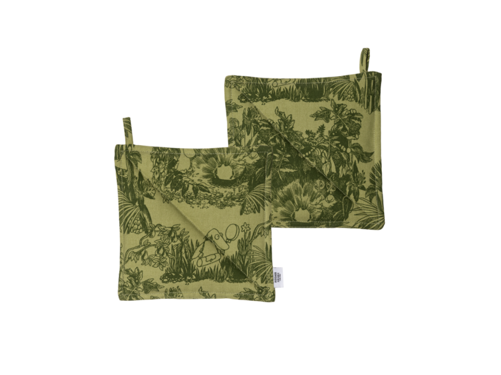 Moomin - Pottaleppar 2stk Forest Green
