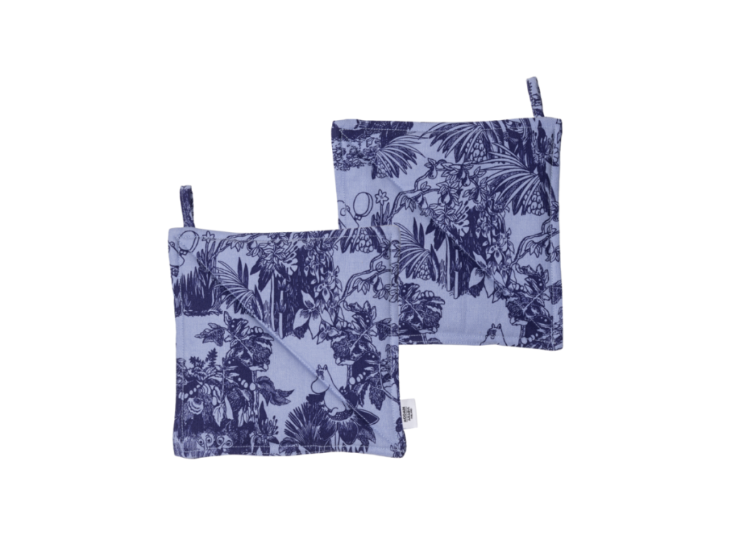 Moomin - Pottaleppar 2stk Forest Blue