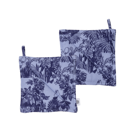 Moomin - Pottaleppar 2stk Forest Blue