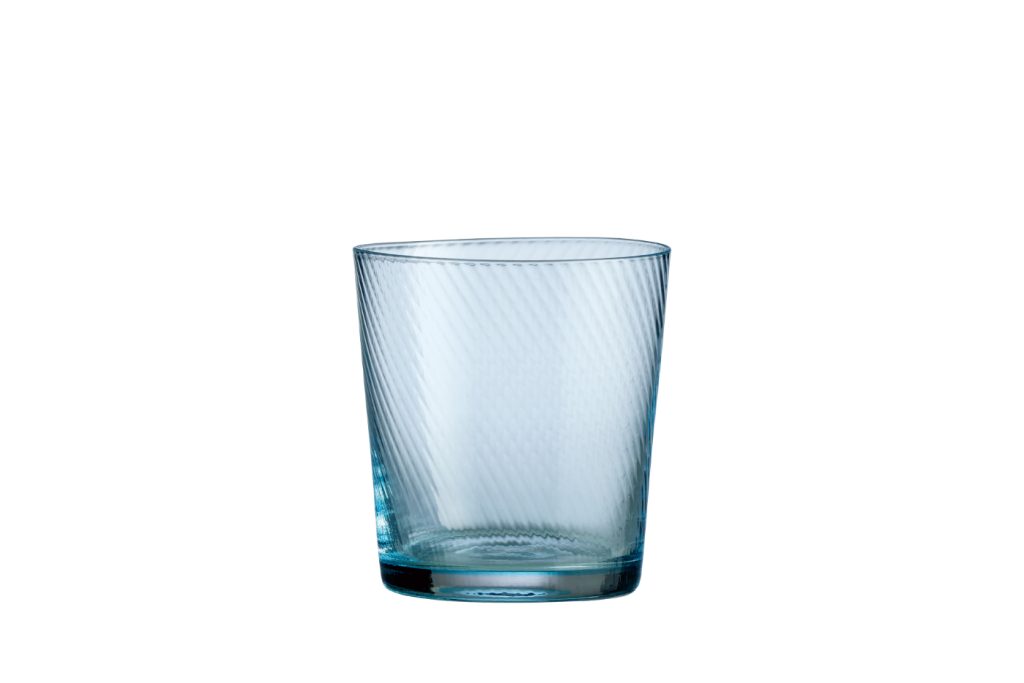 Aida RAW - Vatnsglas Unique Swirl 30cl Light Blue