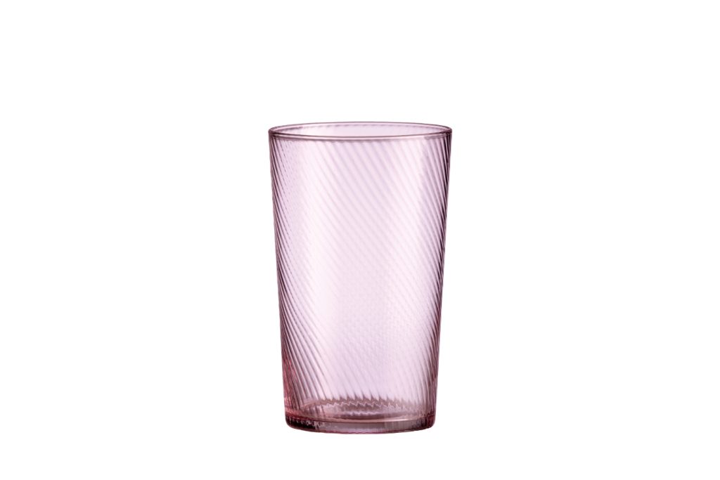 Aida RAW - Vatnsglas Unique Swirl 45cl Pink