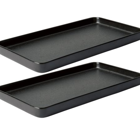 Aida - RAW Framreiðsluföt 2 stk Titanium Black
