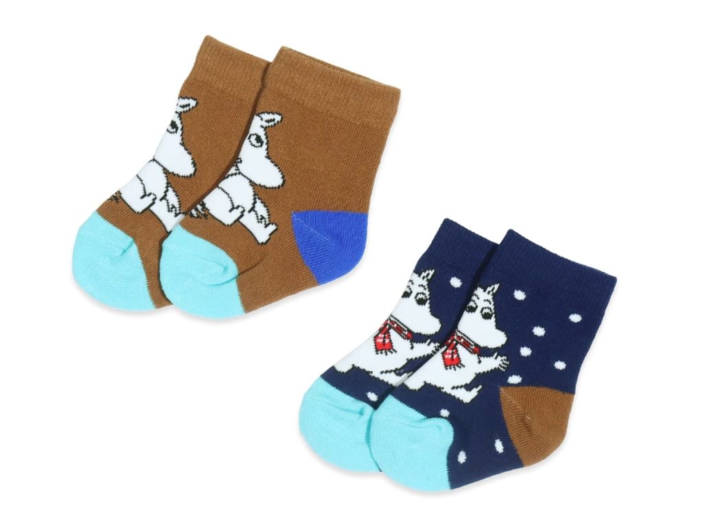 Moomin Ungbarnasokkar 2pack Blár