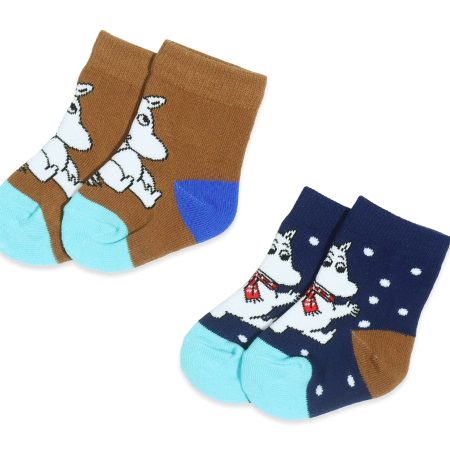 Moomin Ungbarnasokkar 2pack Blár
