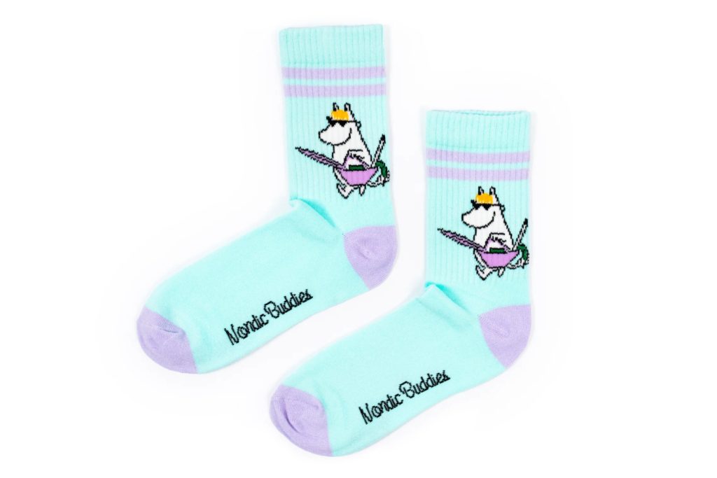 Múmínsokkar 36-42 Retro Snorkstelpa Turquoise
