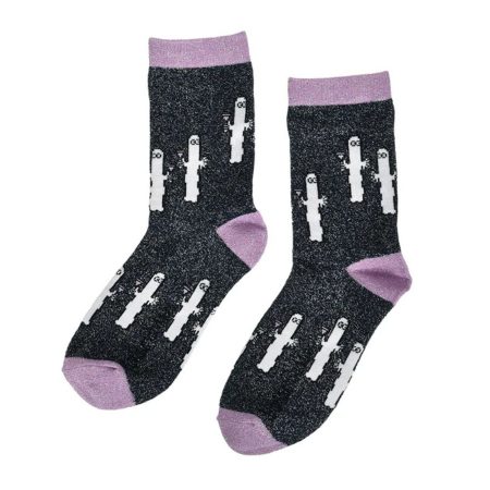 Múmínsokkar 36-42 Hattífattarnir Black/L.Purple