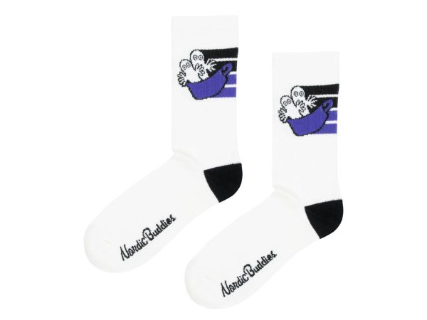 Múmínsokkar 40-45 Sport Hattifateners White/Black