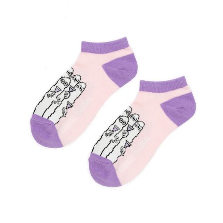 Ökklasokkar 36-42 Hattífattar Light Pink/Purple
