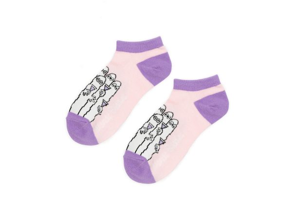 Ökklasokkar 36-42 Hattífattar Light Pink/Purple