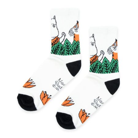 Múmínsokkar 36-42 Retro Jungle White/Black