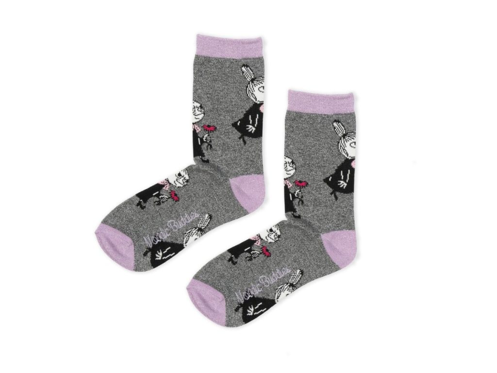 Múmínsokkar 36-42 Mía Litla Grey/L.Purple