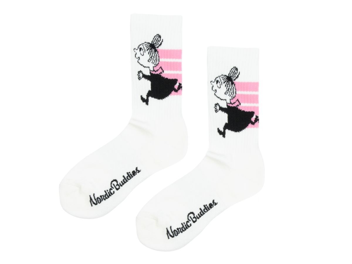 Múmínsokkar 36-42 Sport Little My White/Light Pink