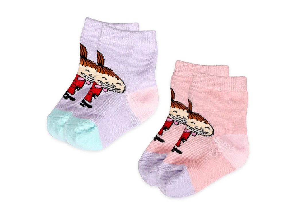 Moomin Ungbarnasokkar 2pack Mía Litla Ljósfjólublár/Bleikur