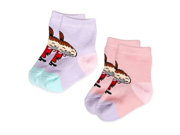 Moomin Ungbarnasokkar 2pack Mía Litla Ljósfjólublár/Bleikur