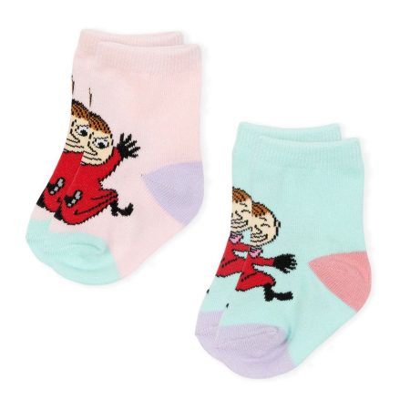 Moomin Barnasokkar 2pack Mía Litla Ljósbleikur/Turkís