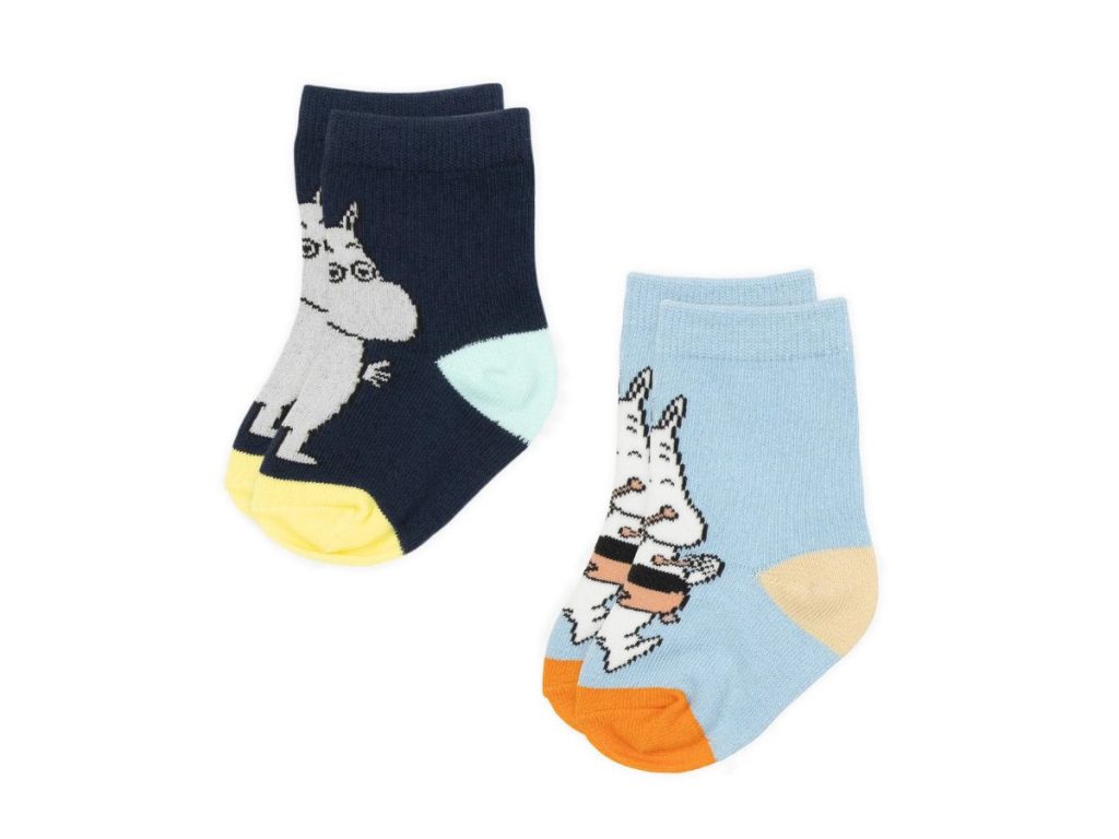 Moomin Barnasokkar 2pack Múmínsnáði Turquoise/Navy