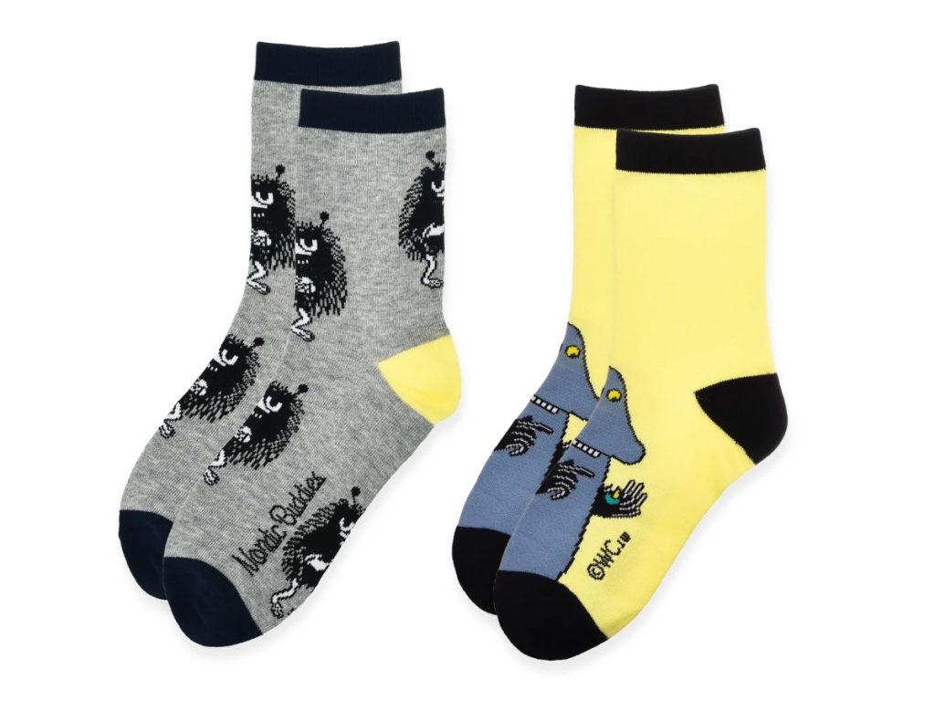 Moomin Barna/Unglingasokkar 2pack Gráir/Gulir
