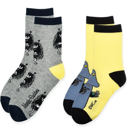 Moomin Barna/Unglingasokkar 2pack Gráir/Gulir