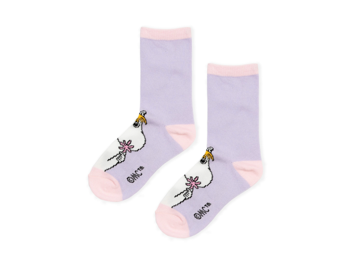 Moomin Barnasokkar 2pack Snorkstelpa & Mía Purple/Peach - Image 4