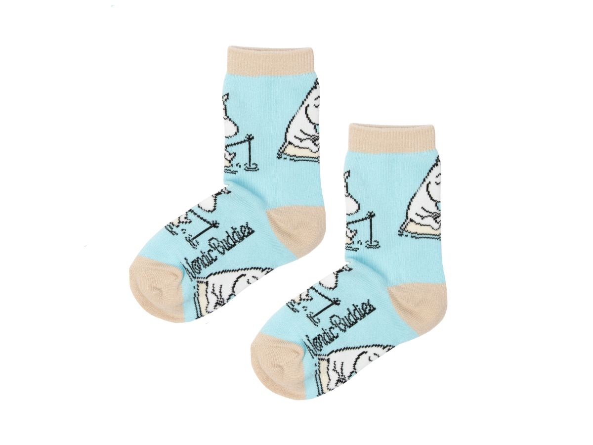 Moomin Barnasokkar Múmínsnáði Veiða Turkís