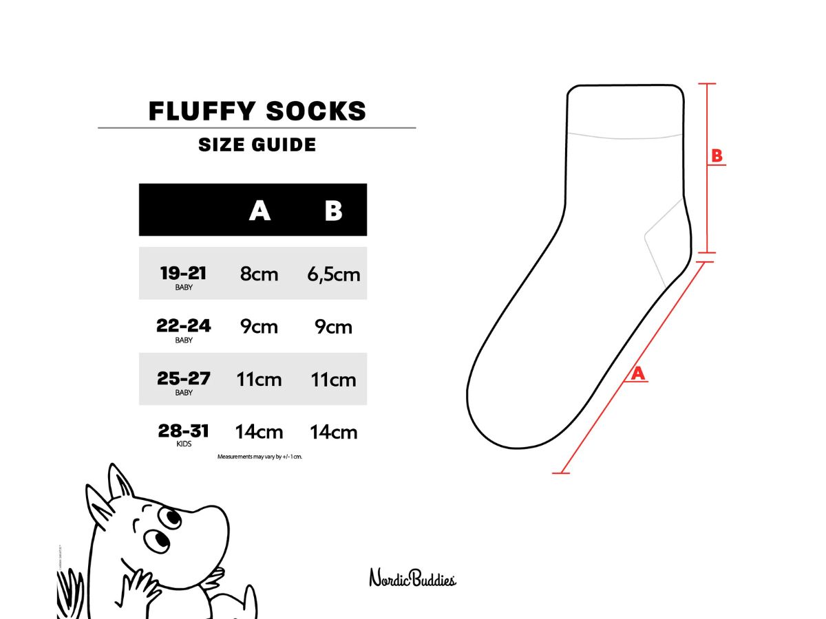 Moomin Ungbarnasokkar Fluffy Pink - Image 2