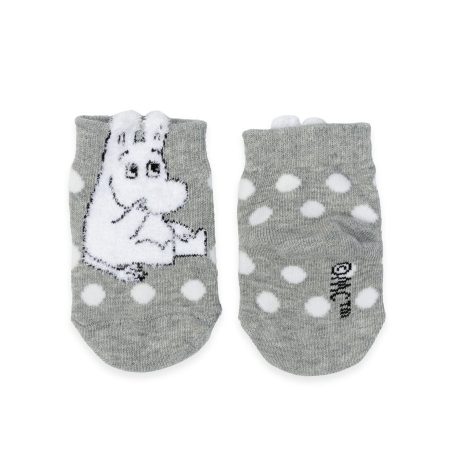 Moomin Ungbarnasokkar Fluffy Grey