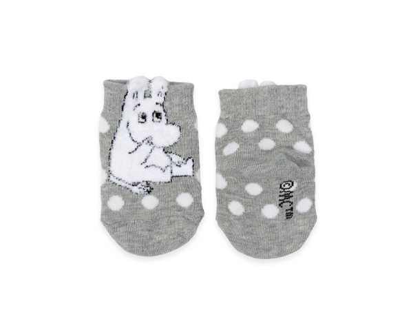 Moomin Ungbarnasokkar Fluffy Grey