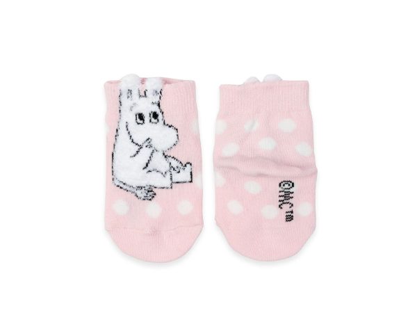 Moomin Ungbarnasokkar Fluffy Pink