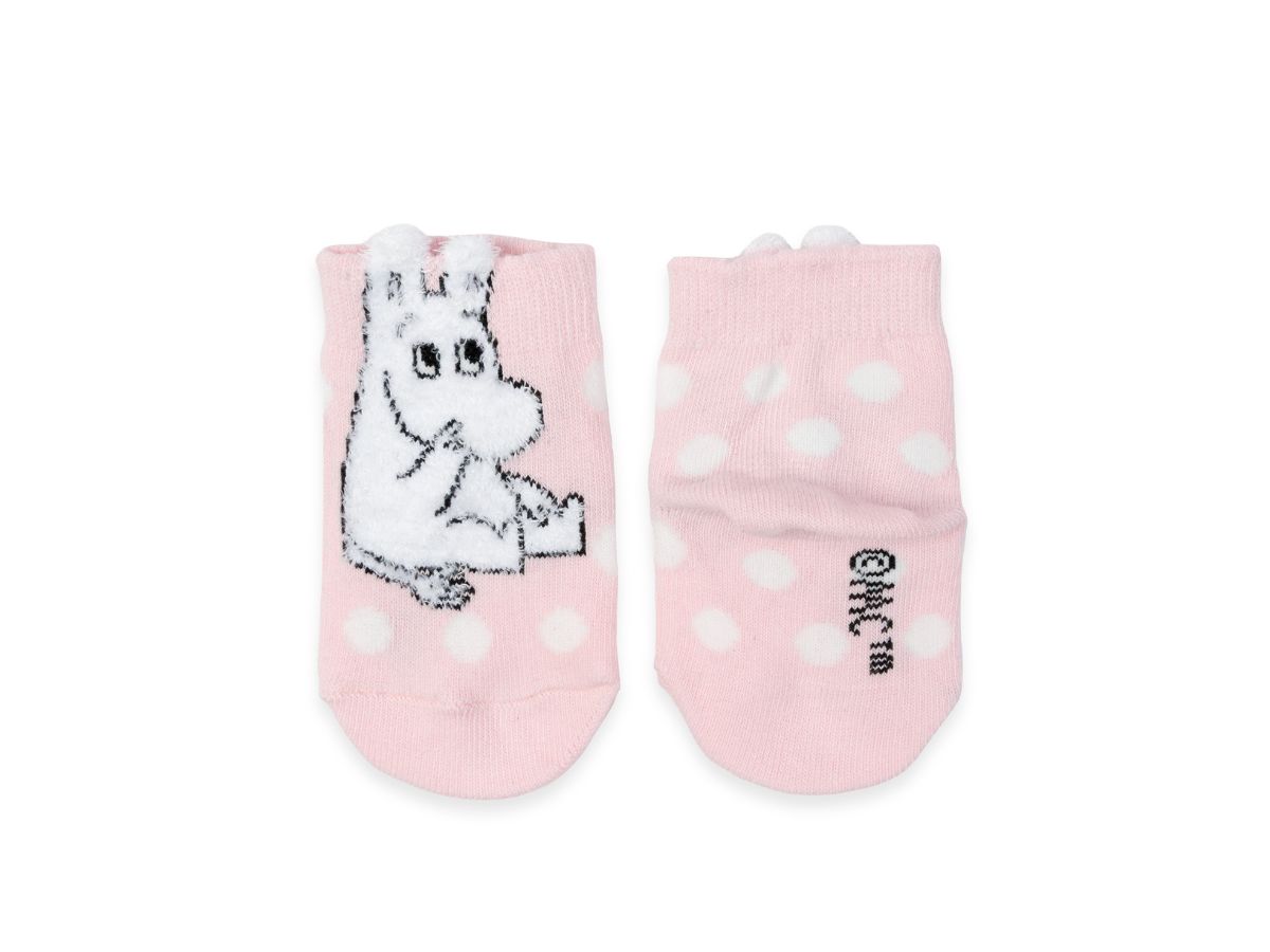 Moomin Ungbarnasokkar Fluffy Pink