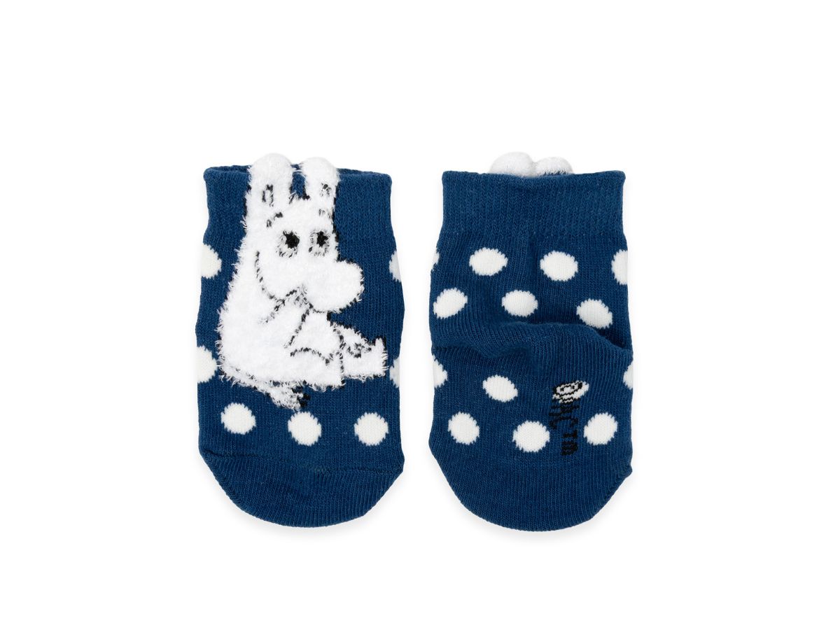 Moomin Ungbarnasokkar Fluffy Blue