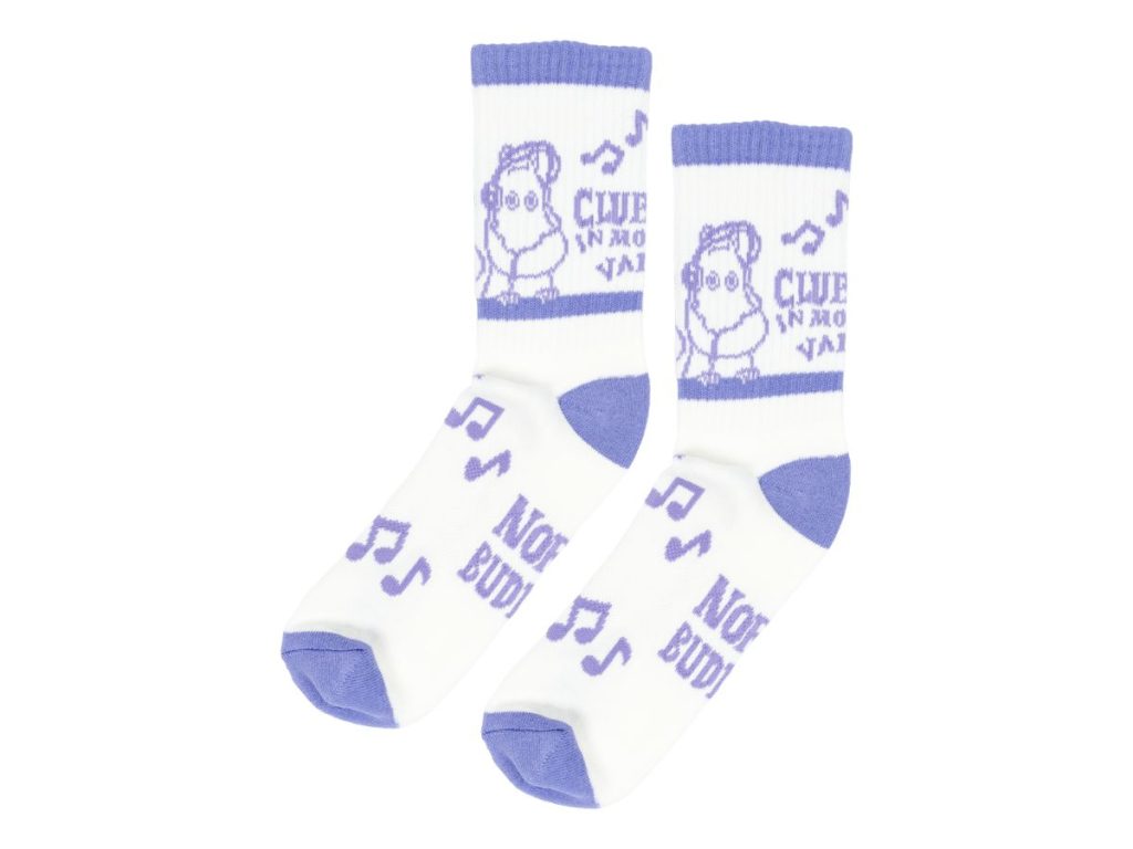 Múmínsokkar 36-42 Sport Music White/Light Purple