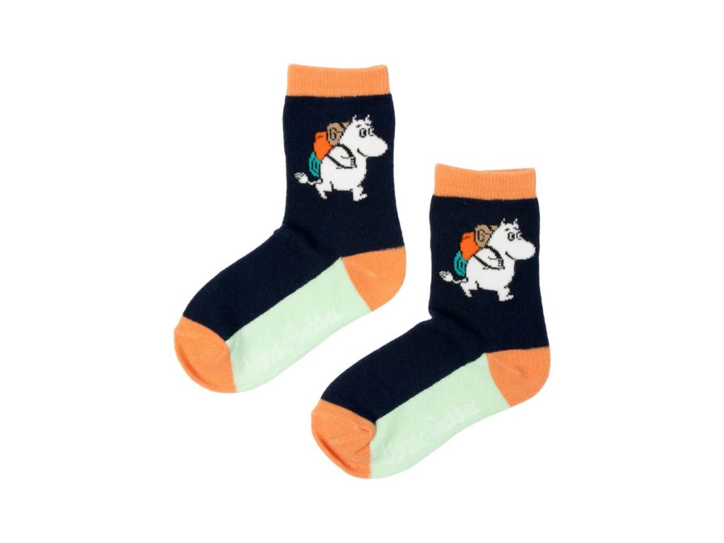 Moomin Barnasokkar Múmínsnáði Orange & Navy