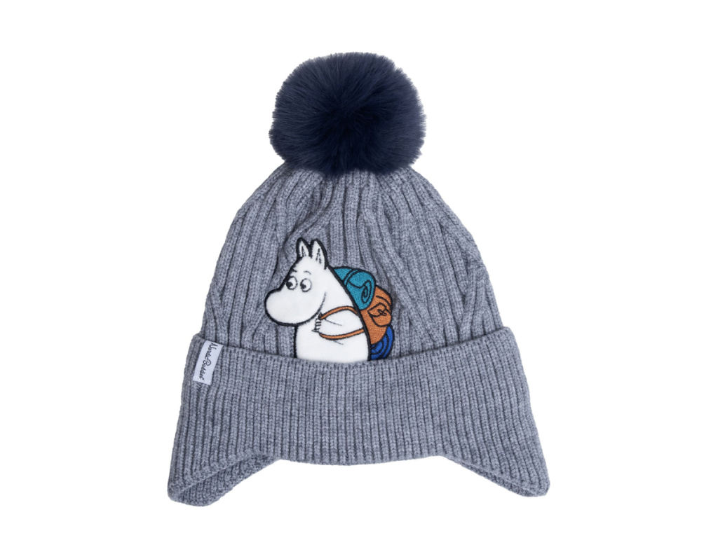 Nordicbuddies - Barnahúfa Moomintroll Adventure Grey