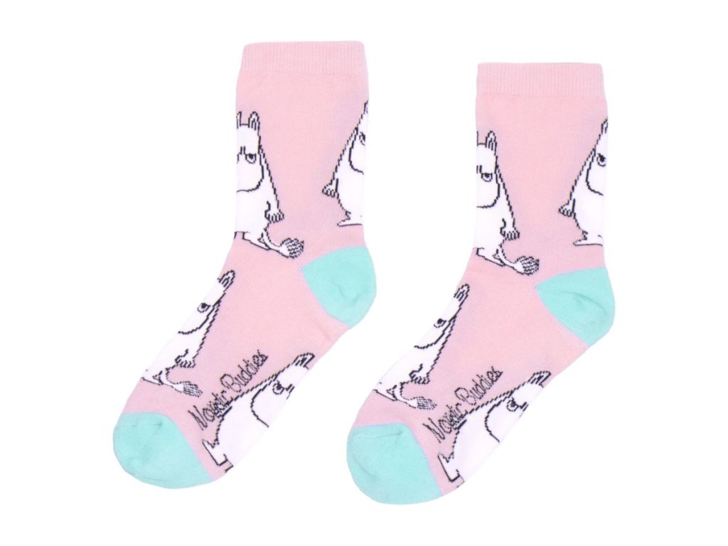 Múmínsokkar 36-42 Múmínsnáði Pink & Turkís